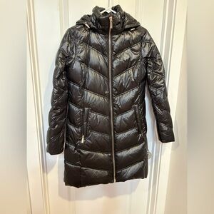 Michael Kors Shiny Black Puffer Jacket